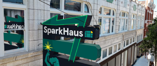 SparkHaus sign rendering