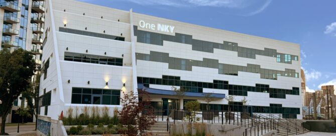 Front of OneNKY Center from Greenup Street