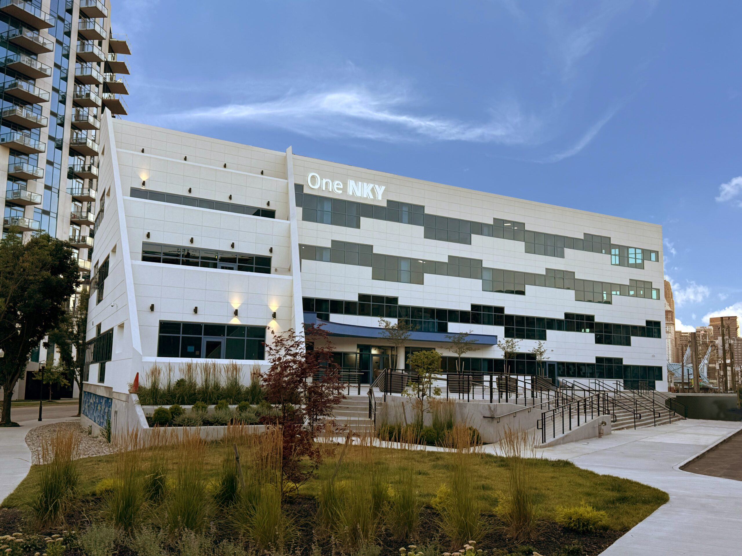 Front of OneNKY Center from Greenup Street