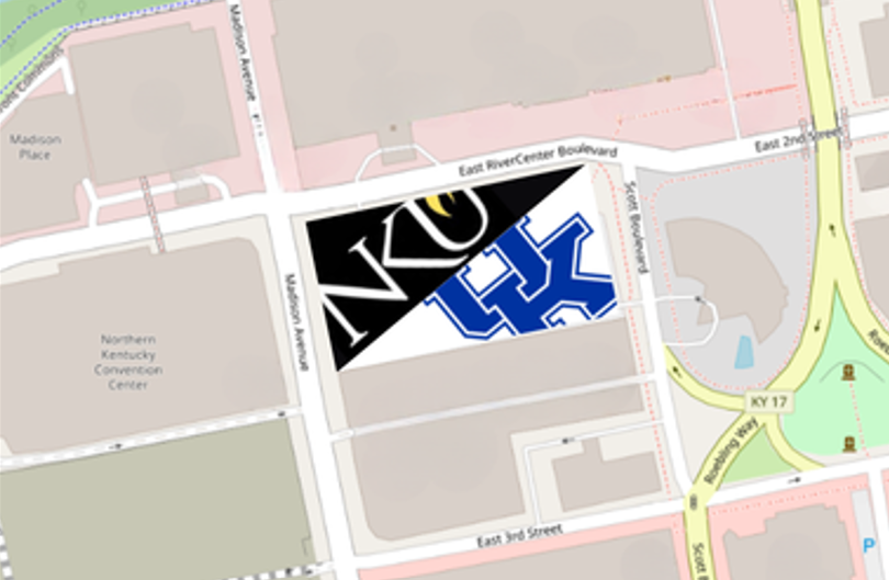 Map showing location in Covington for Commonwealth Center for Biomedical Excellence