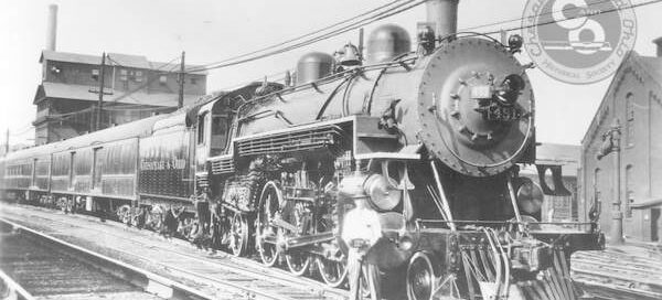 C&O Roundhouse Historic Photo of train